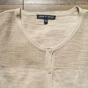 Cable and Gauge button up cardigan